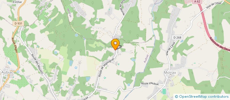 localisation de l'entreprise MONSIEUR FREDERIC LAMOTHE  AUBIAC