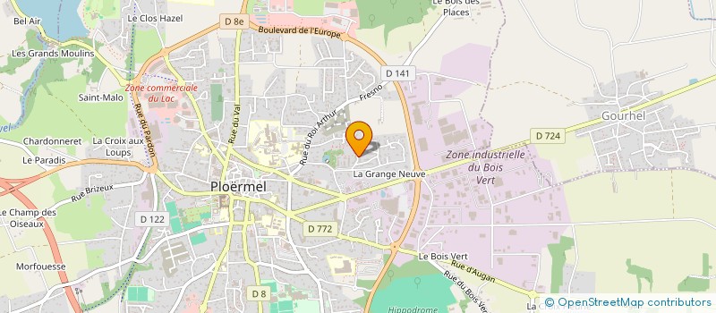 localisation de l'entreprise MONSIEUR FREDERIC LAMOTTE à PLOERMEL