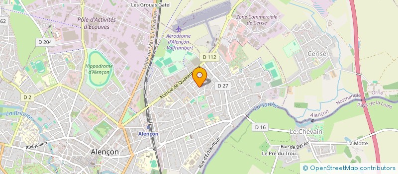 localisation de l'entreprise MONSIEUR FREDERIC LAMOUR  SAINT-PATERNE - LE CHEVAIN