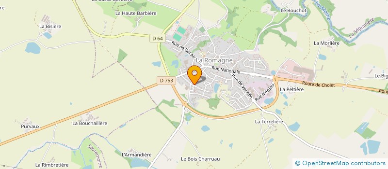 localisation de l'entreprise MONSIEUR FREDERIC LANCIEN  LA ROMAGNE