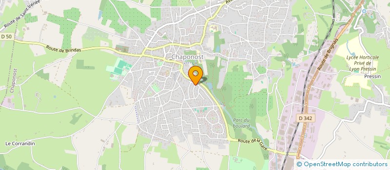 localisation de l'entreprise MONSIEUR FREDERIC LANCON  CHAPONOST