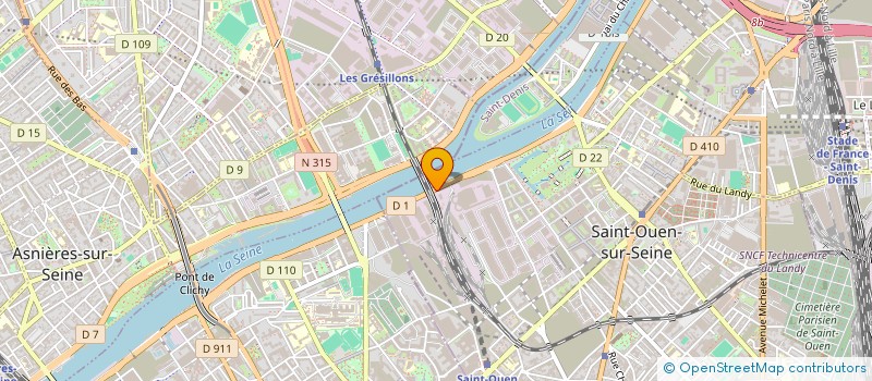 localisation de l'entreprise MONSIEUR FREDERIC LANCRIN à SAINT-OUEN-SUR-SEINE