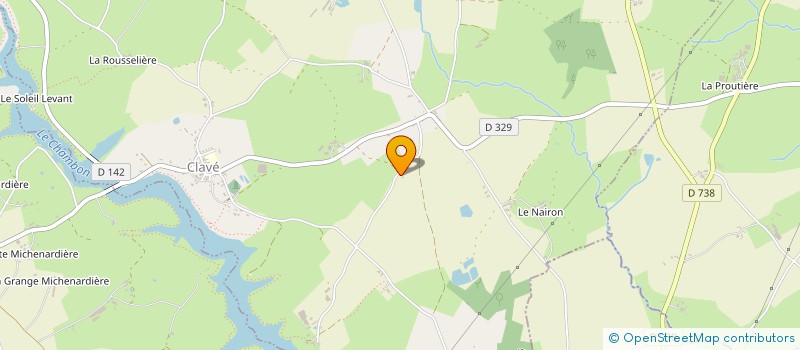 localisation de l'entreprise MONSIEUR FREDERIC LANDREAU  CLAVE