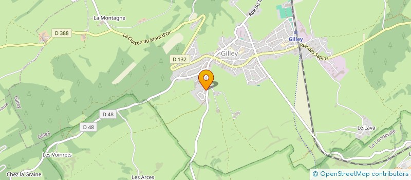 localisation de l'entreprise MONSIEUR FREDERIC LANGLAIS  GILLEY