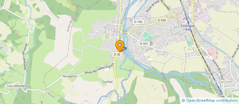 localisation de l'entreprise MONSIEUR FREDERIC LANOT-GROUSSET  BRUGES-CAPBIS-MIFAGET