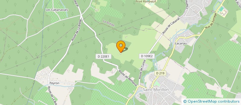 localisation de l'entreprise MONSIEUR FREDERIC LAPEYRE  SAINT-MORILLON