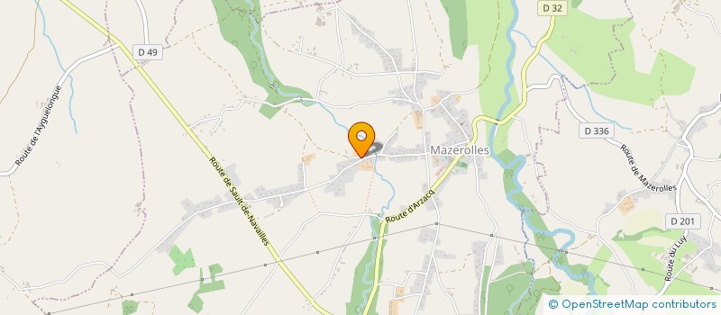 localisation de l'entreprise MONSIEUR FREDERIC LAPEYRE à MAZEROLLES