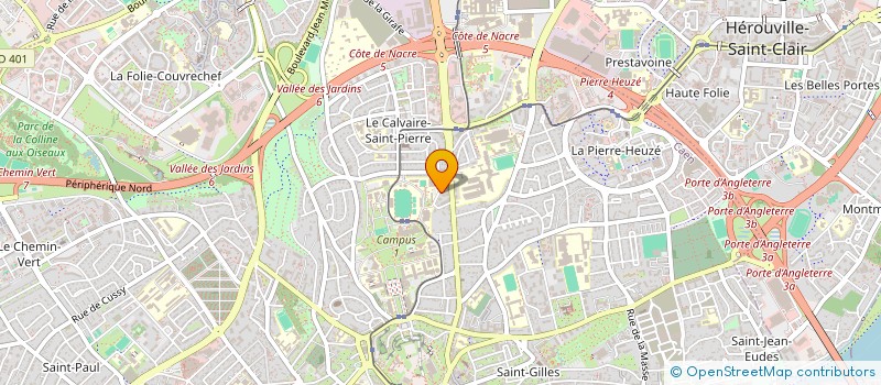 localisation de l'entreprise MONSIEUR FREDERIC LAPLACE à CAEN