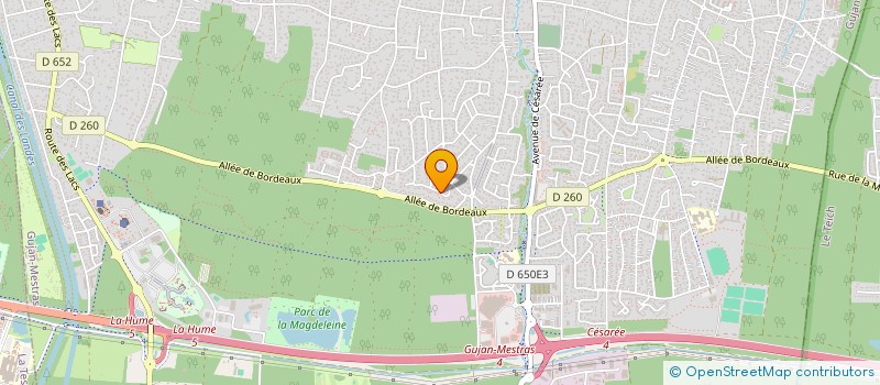 localisation de l'entreprise MONSIEUR FREDERIC LAPOUTGE  GUJAN-MESTRAS