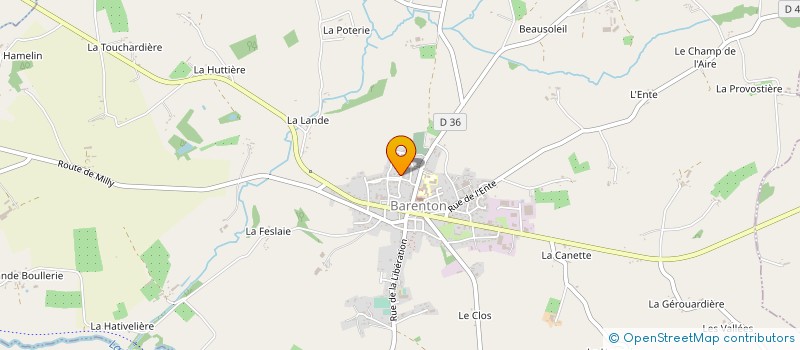 localisation de l'entreprise MONSIEUR FREDERIC LAQUERRIERE  BARENTON