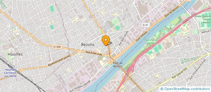 localisation de l'entreprise MONSIEUR FREDERIC LAROCHE à BEZONS