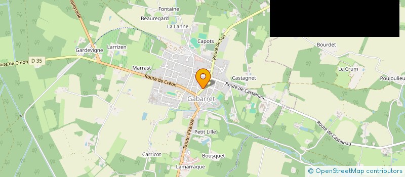 localisation de l'entreprise MONSIEUR FREDERIC LARUE  GABARRET