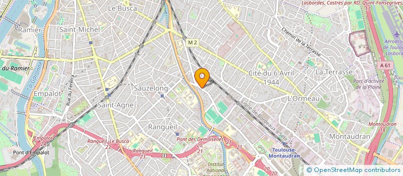 localisation de l'entreprise MONSIEUR FREDERIC LASCOURS à TOULOUSE
