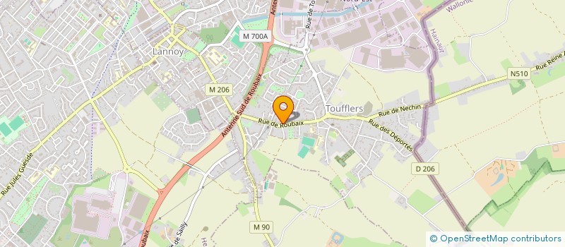 localisation de l'entreprise MONSIEUR FREDERIC LASSALLE  TOUFFLERS