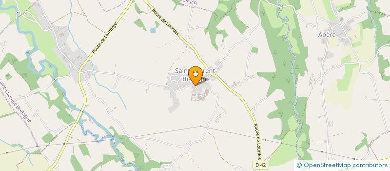 localisation de l'entreprise MONSIEUR FREDERIC LASSEGUES  SAINT-LAURENT-BRETAGNE