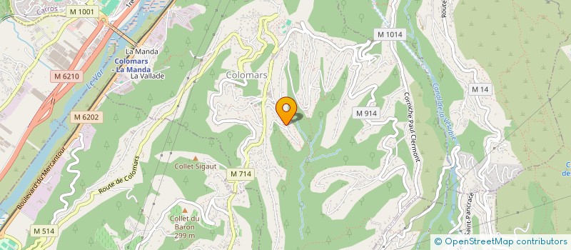 localisation de l'entreprise MONSIEUR FREDERIC LAUDICINA  COLOMARS