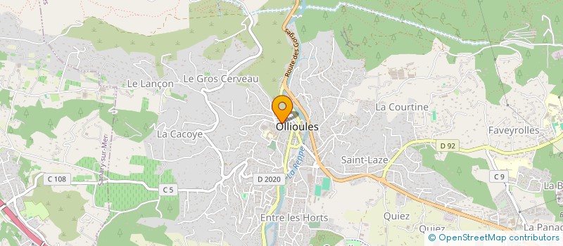 localisation de l'entreprise MONSIEUR FREDERIC LAURE à OLLIOULES
