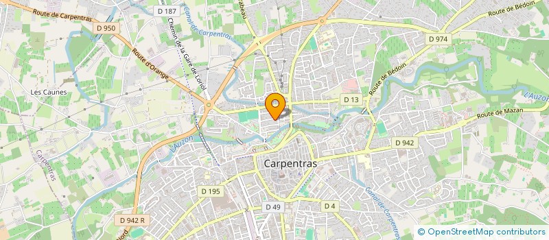 localisation de l'entreprise MONSIEUR FREDERIC LAURENT  CARPENTRAS