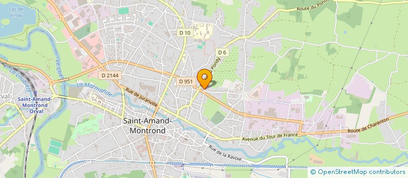 localisation de l'entreprise MONSIEUR FREDERIC LAURENT  SAINT-AMAND-MONTROND