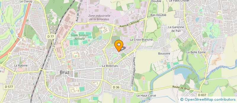 localisation de l'entreprise MONSIEUR FREDERIC LAURENT à BRUZ