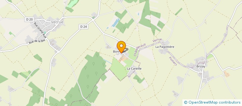 localisation de l'entreprise MONSIEUR FREDERIC LAURENTIN  VERRUE