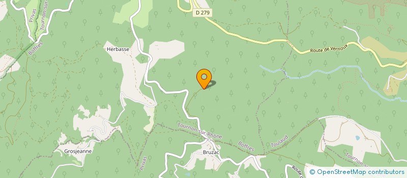 localisation de l'entreprise MONSIEUR FREDERIC LAUVERNET  ALBOUSSIERE