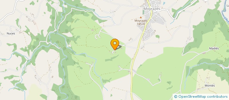 localisation de l'entreprise MONSIEUR FREDERIC LAUX  MOYRAZES