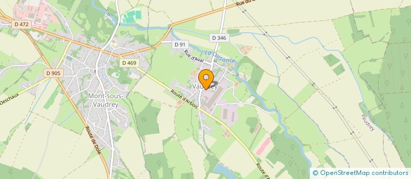 localisation de l'entreprise MONSIEUR FREDERIC LAVAL  VAUDREY
