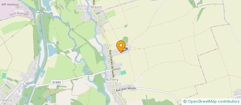 localisation de l'entreprise MONSIEUR FREDERIC LAVALLARD  ACHERY
