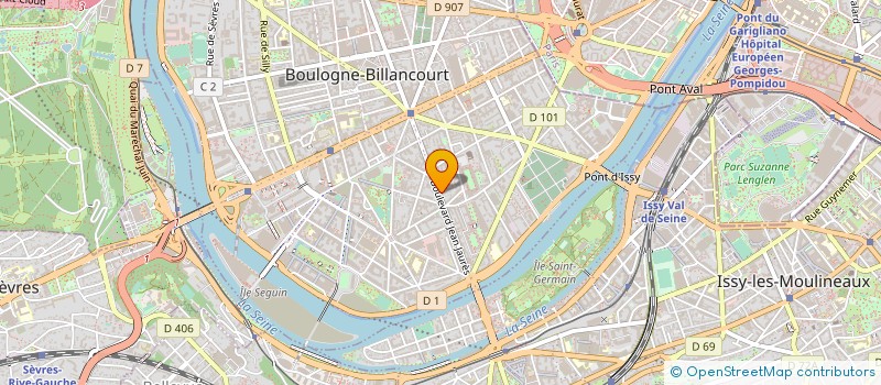 localisation de l'entreprise MONSIEUR FREDERIC LAVERGNE à BOULOGNE-BILLANCOURT
