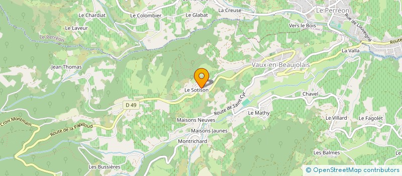 localisation de l'entreprise MONSIEUR FREDERIC LAVEUR  VAUX-EN-BEAUJOLAIS