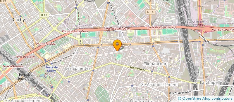 localisation de l'entreprise MONSIEUR FREDERIC LAVIGNE  PARIS