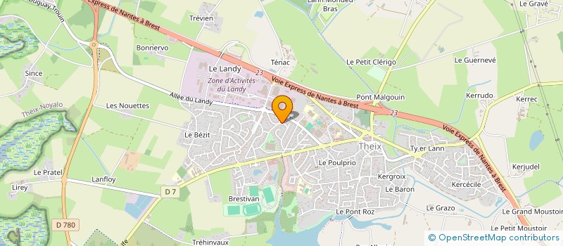localisation de l'entreprise MONSIEUR FREDERIC LE BAQUER à THEIX-NOYALO