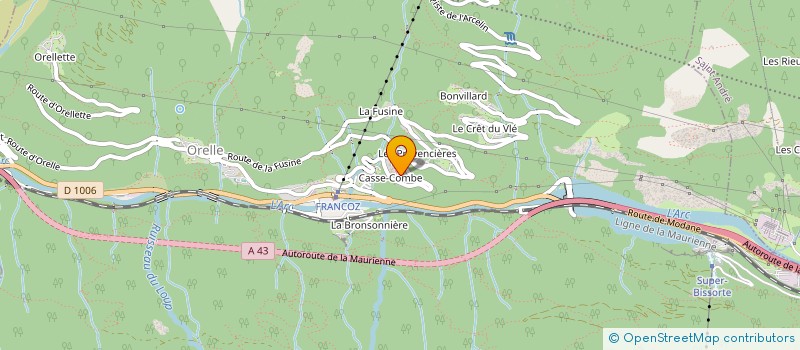 localisation de l'entreprise MONSIEUR FREDERIC LE BARBIER  ORELLE