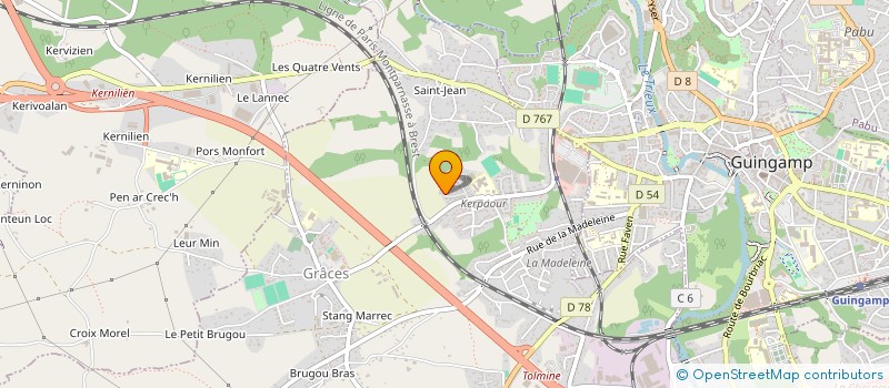 localisation de l'entreprise MONSIEUR FREDERIC LE BOUGEANT  GRACES