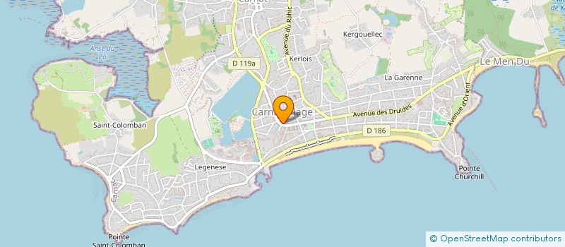 localisation de l'entreprise MONSIEUR FREDERIC LE BRETON  CARNAC