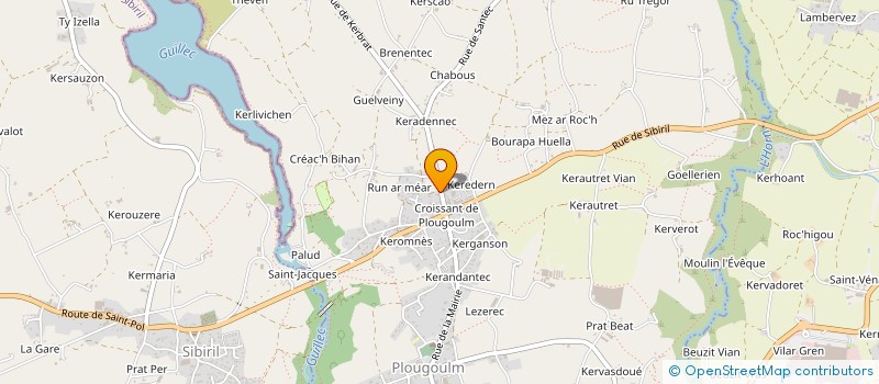 localisation de l'entreprise MONSIEUR FREDERIC LE BRIS  PLOUGOULM