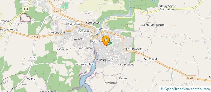 localisation de l'entreprise MONSIEUR FREDERIC LE CALVE  PONT-AVEN