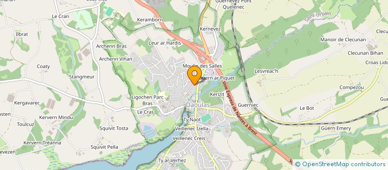 localisation de l'entreprise MONSIEUR FREDERIC LE CORRE  DAOULAS