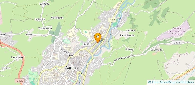 localisation de l'entreprise MONSIEUR FREDERIC LE FALHER à AURILLAC