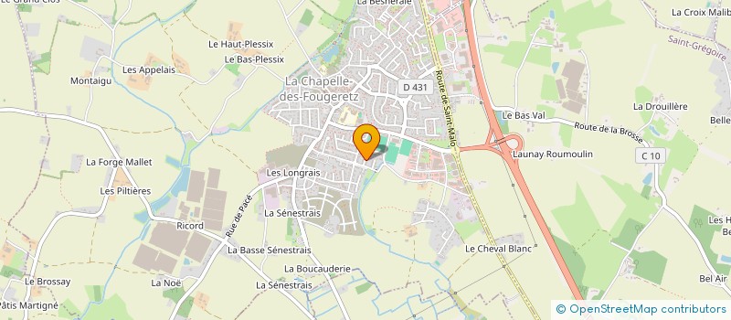 localisation de l'entreprise MONSIEUR FREDERIC LE FORT  LA CHAPELLE-DES-FOUGERETZ