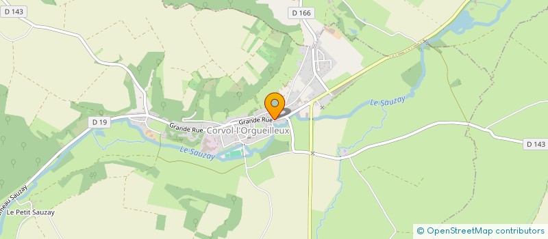 localisation de l'entreprise MONSIEUR FREDERIC LE FRANCOIS  CORVOL-L'ORGUEILLEUX