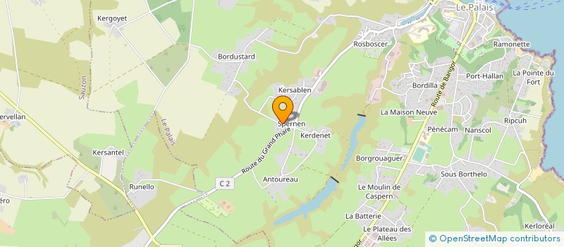 localisation de l'entreprise MONSIEUR FREDERIC LE GAUDION à LE PALAIS