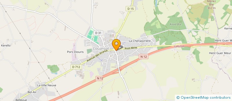 localisation de l'entreprise MONSIEUR FREDERIC LE GOFF à LOUARGAT
