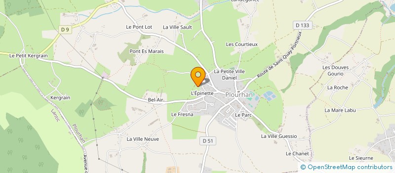 localisation de l'entreprise MONSIEUR FREDERIC LE GOFF  PLOURHAN