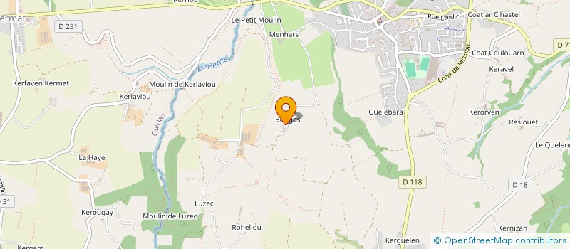 localisation de l'entreprise MONSIEUR FREDERIC LE GOFF  SAINT-THEGONNEC LOC-EGUINER