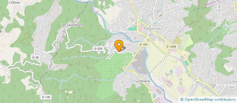 localisation de l'entreprise MONSIEUR FREDERIC LE GOSLES  PEGOMAS