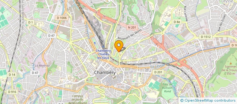 localisation de l'entreprise MONSIEUR FREDERIC LE MEUNIER  CHAMBERY