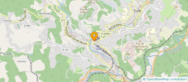 localisation de l'entreprise MONSIEUR FREDERIC LE MEUR  TULLE