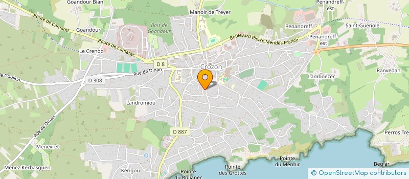 localisation de l'entreprise MONSIEUR FREDERIC LE MOIGN à CROZON